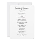 Military, USA Flag, Photo Funeral Program