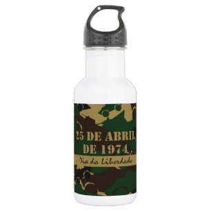 Military vehicle camouflage pattern 532 ml water bottle