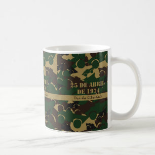 Military vehicle camouflage pattern coffee mug