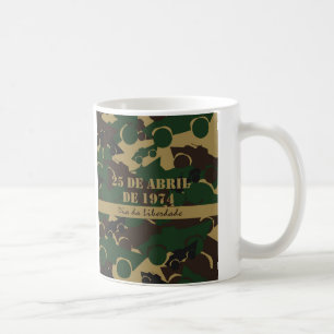 Military vehicle camouflage pattern coffee mug
