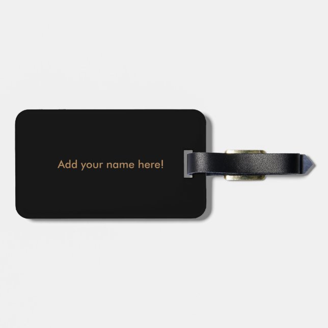 Military vehicle camouflage pattern luggage tag (Back Horizontal)