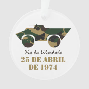 Military vehicle symbol of 25 April Revolution Ornament