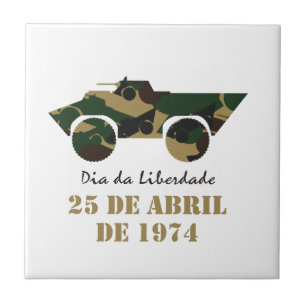 Military vehicle symbol of 25 April Revolution Tile