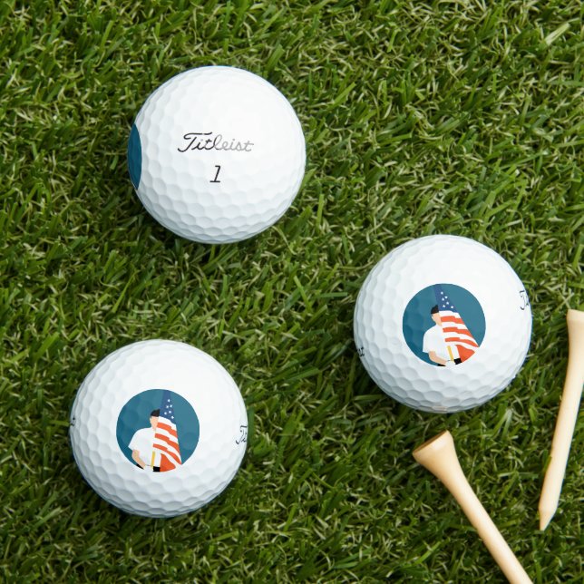 Military Vet Memorial Titleist 12 Golf balls  (Insitu Grass)