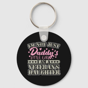 Military Veteran Daughter - Daddy's Little Girl Key Ring