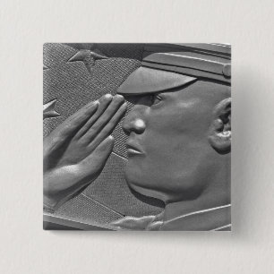 Military Veteran Hero Honour 15 Cm Square Badge