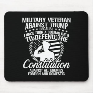 Military Veterans Against Trump 2020 Usa Election Mouse Mat