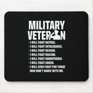 Military Veterans Against Trump Fight Usa Election Mouse Mat