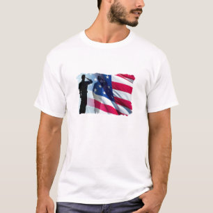 Military Veterans Day Salute the Flag T-Shirt