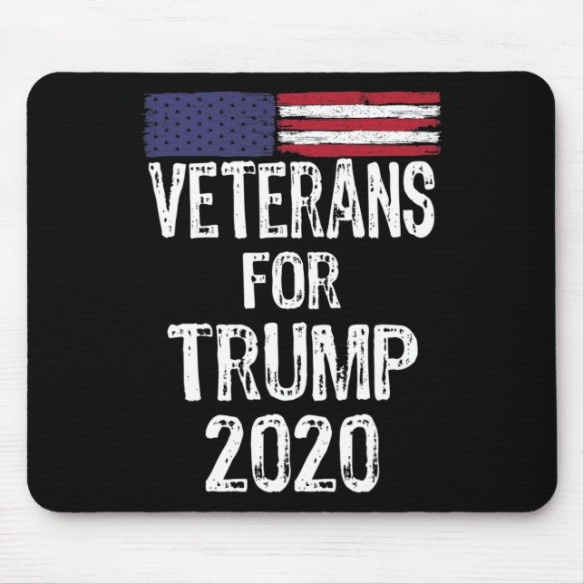 Military Veterans For Trump 2020 Election Anti Joe Mouse Mat (Front)