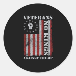 Military Veterans Protest Flag Patriotic Freedom Classic Round Sticker