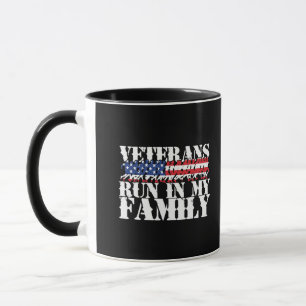Military Veterans Run in My Family - Running Mug