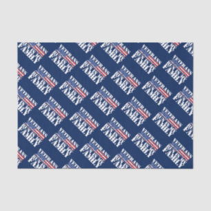 Military Veterans Run in My Family - Running Tissue Paper