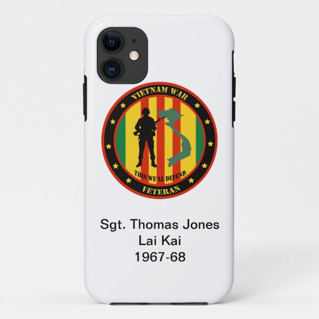 Military Vietnam War Veteran Custom IPhone 5 Case (Back)