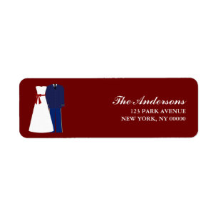 Military Wedding Address Return Labels