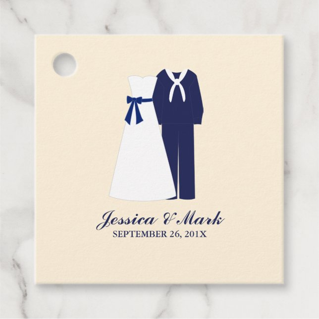 Military Wedding Favour Tags (Front)