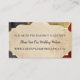 Military Wedding Patriotic Vintage Flag Enclosure Card