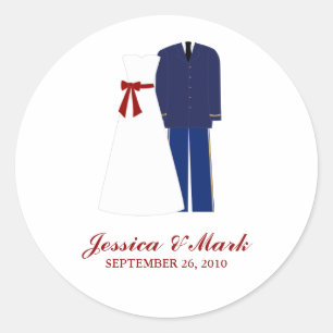 Military Wedding Stickers