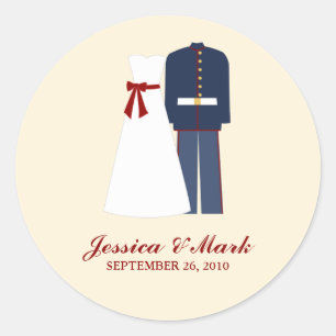 Military Wedding Stickers