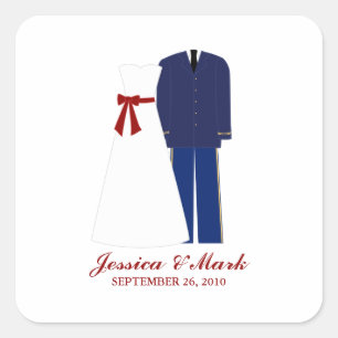 Military Wedding Stickers