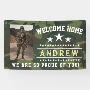 Military Welcome Home Banner - Army National Guard