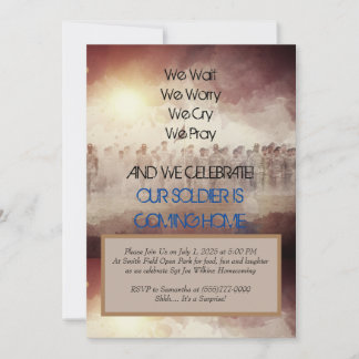Military Welcome Home Invitation