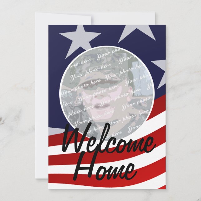 Military Welcome Home Party Invitation (Front)