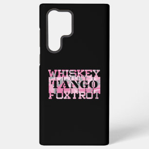 Military Whiskey Tango Foxtrot Pink Camo Samsung Galaxy Case