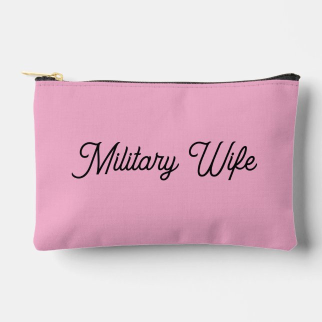 Military Wife  zip bag (Front)
