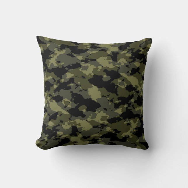 Military Woodland Camo Pillow (Front)