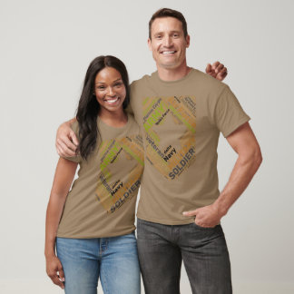 Military Word Cloud T-Shirt