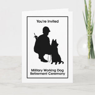 Military Working Dog Retirement Invitation