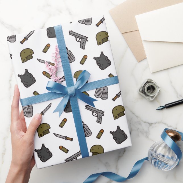 Military Wrapping Paper, Armed Forces Gift Wrap (Gifting)