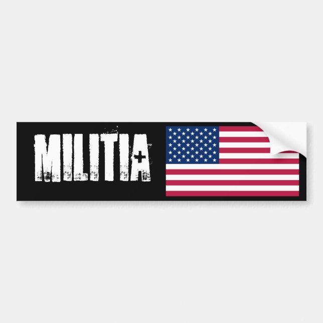 militia Bumper Sticker (Front)