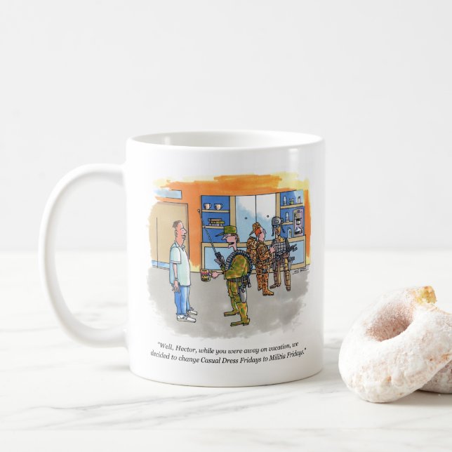 Militia Fridays mug (With Donut)