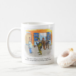 Militia Fridays right hand cartoon mug