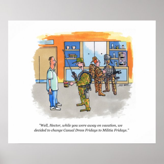 Militia Fridays value matte poster (Front)