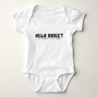 milk addict baby bodysuit