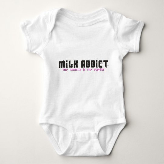 milk addict baby bodysuit