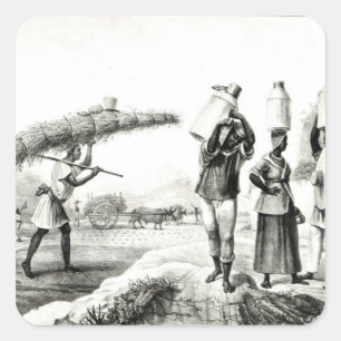 Milk and Capim Vendors Square Sticker