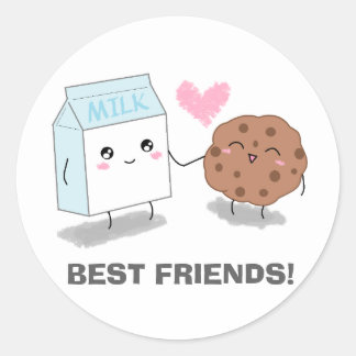 Milk and Cookie Best Friends Stickers
