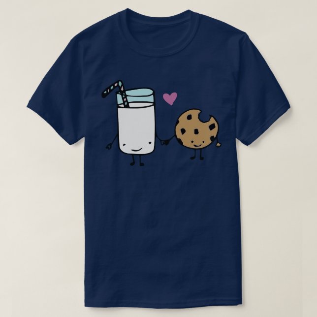 Milk and Cookie Love T-Shirt (Design Front)