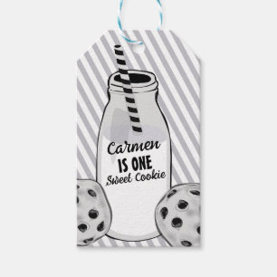 Milk and Cookie Sweet One First Birthday Gift Tags