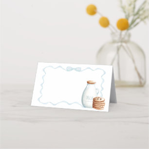 Milk and Cookies Baby Shower Place Card