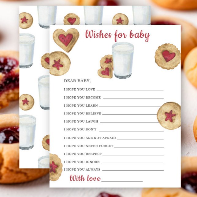 Milk and cookies baby shower - wishes for baby (Creator Uploaded)