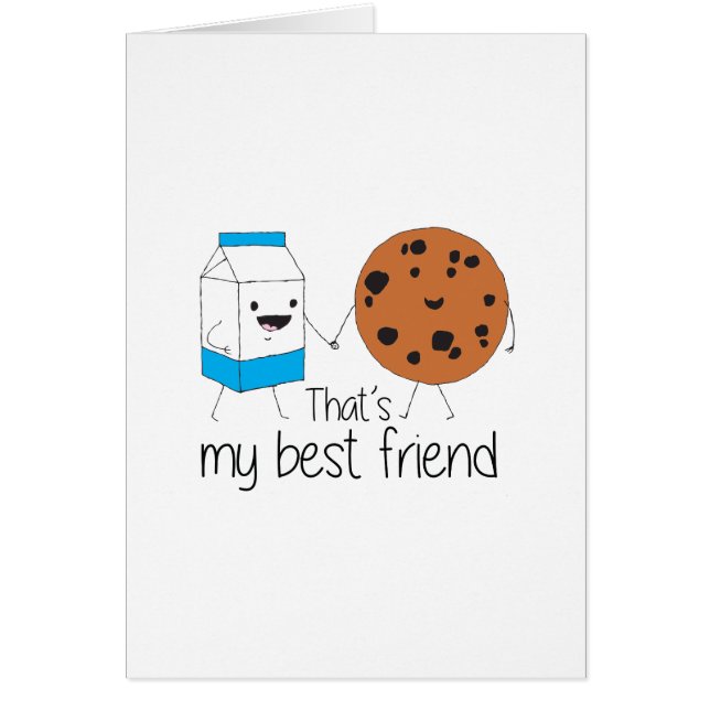 Milk and Cookies Best Friends BFF Friendship Art (Front)