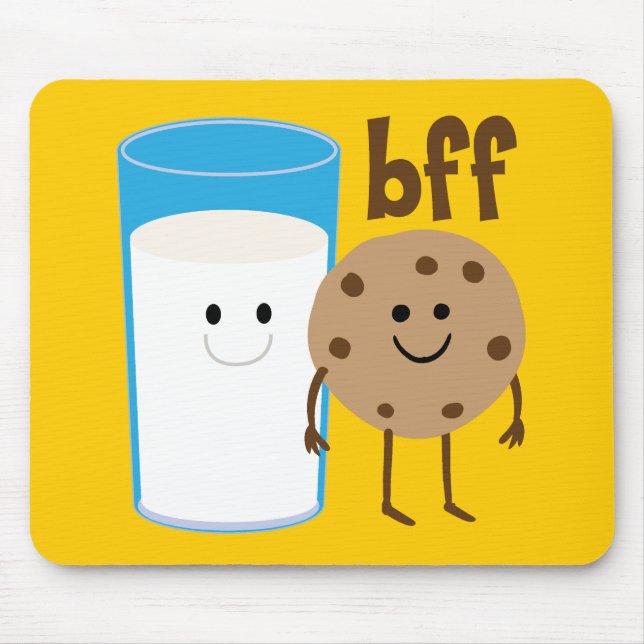 Milk And Cookies BFF Mouse Mat (Front)