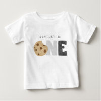 Milk and Cookies First Birthday Baby T-Shirt