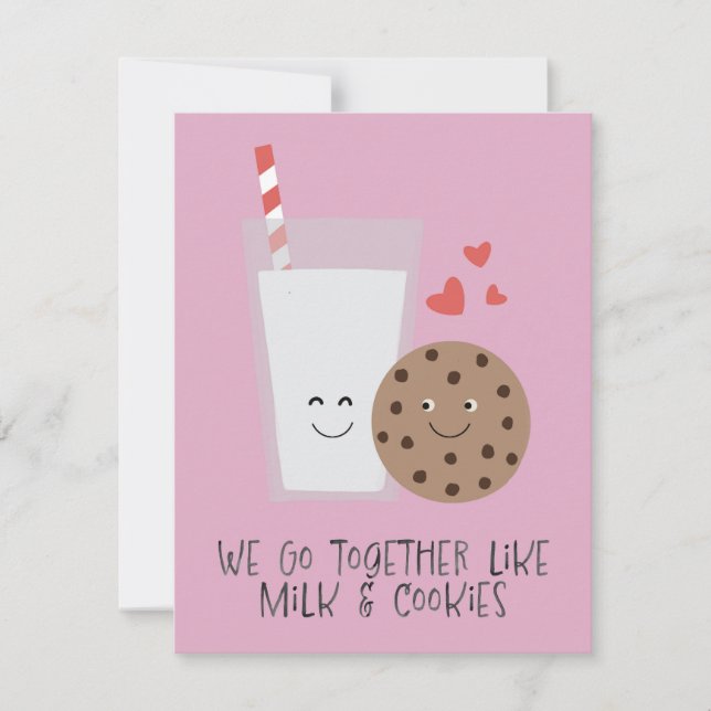 Milk and Cookies Holiday Card (Front)