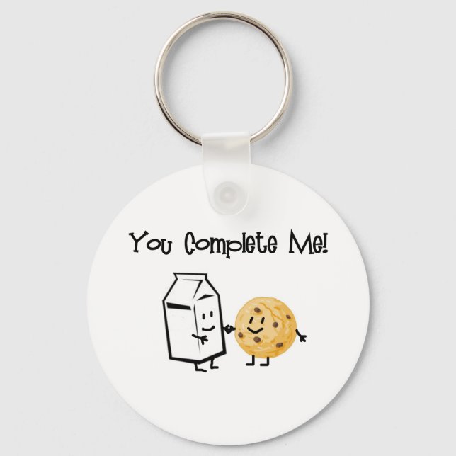 Milk and Cookies Key Ring (Front)